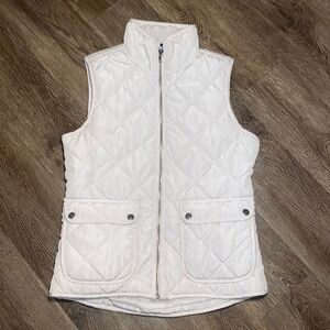 Bass White Puffer Vest